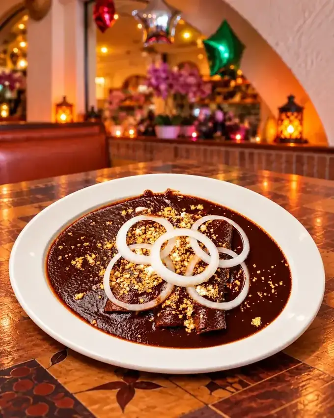 Enchiladas de mole de La Parrilla Tap