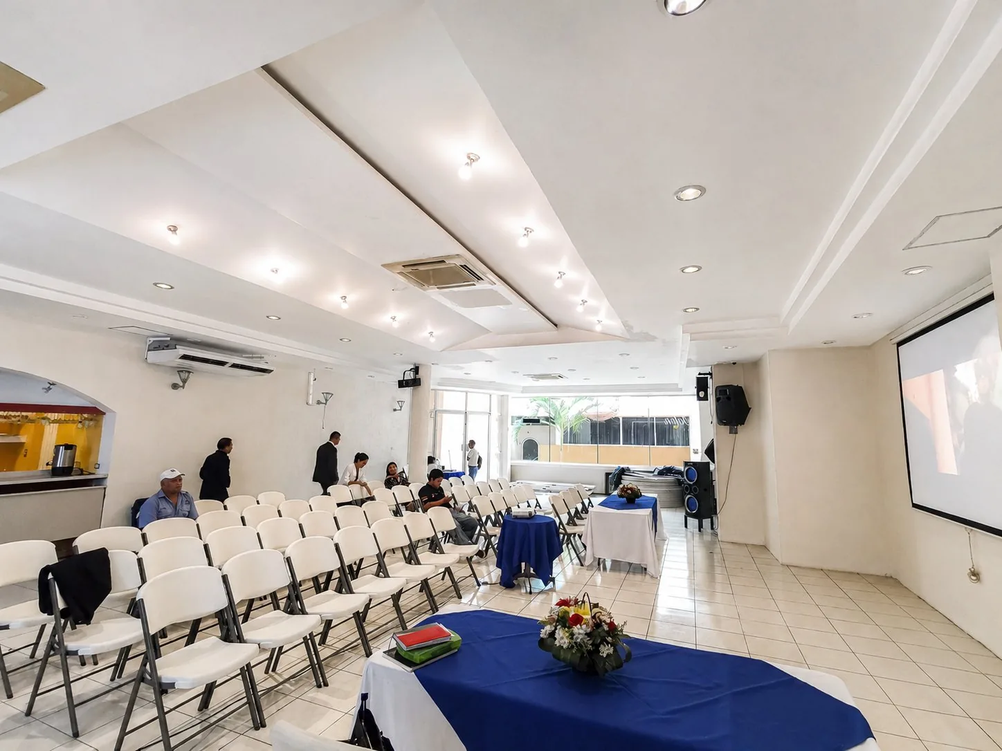 Entrada del salón para eventos